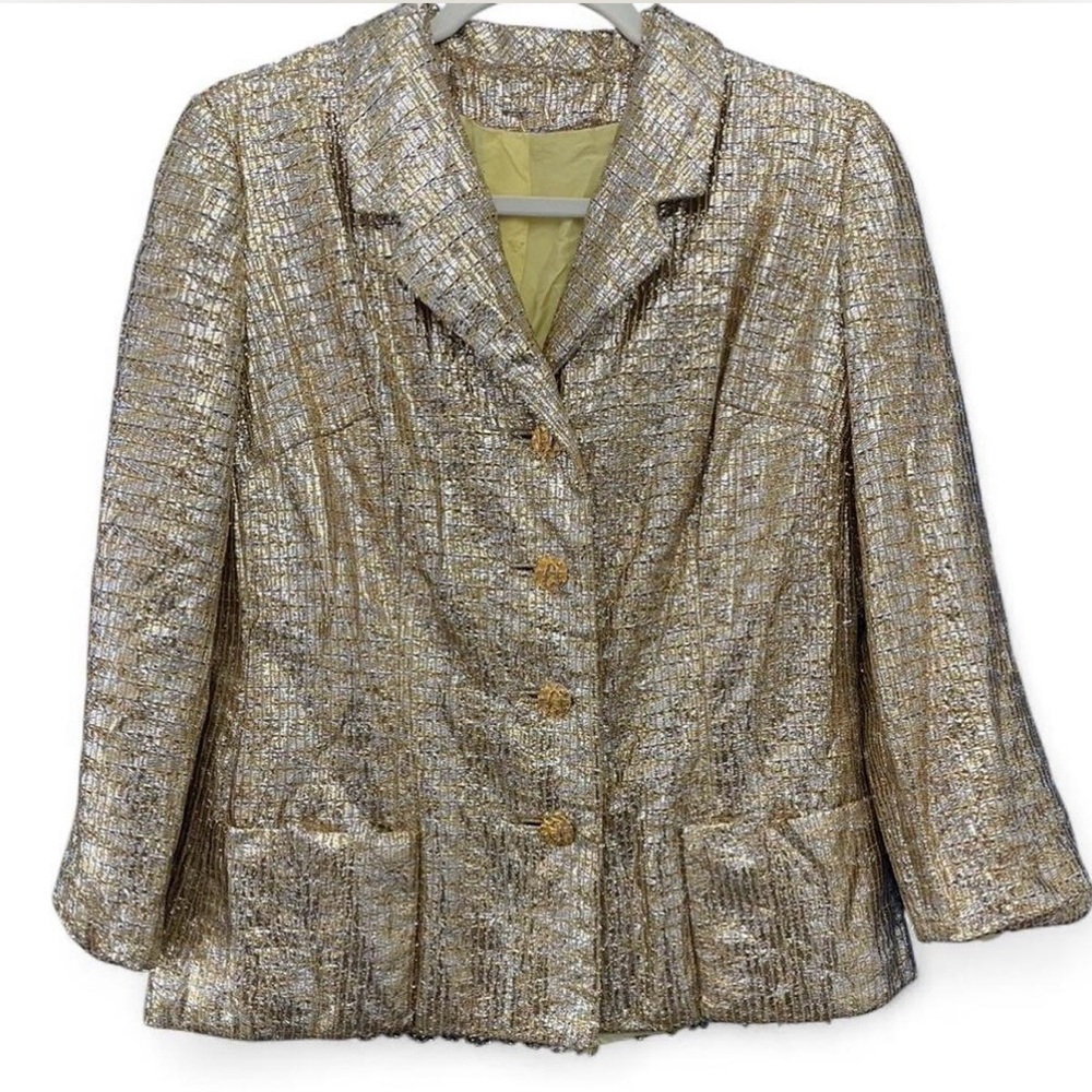 Vintage Silver & Gold Women's Jacket